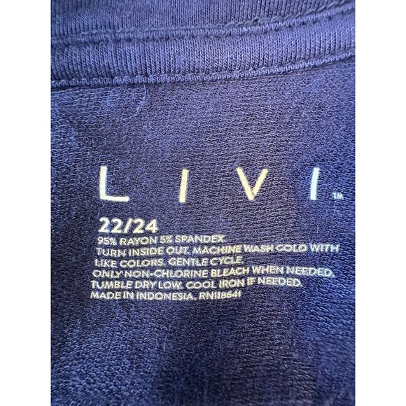 Livi Lane Bryant Blue Tie Dye Women Active Cardigan Kaftan Kimono 22/24 - Picture 8 of 8